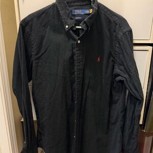 Ralph Lauren Black Button Down Shirt